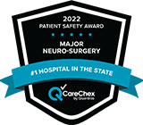CareChex Medical Excellence Award for Major Neurosurgery -  #1 Hospital in New Jersey