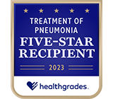 Healthgrades 5-Star Recipient for Treatment of Pneumonia