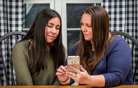 mother and daughter preparing for telemedicine